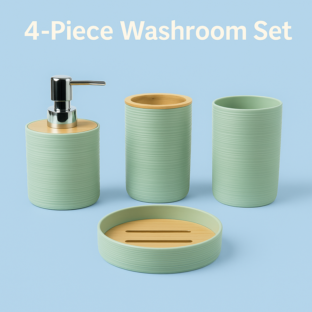 Zyphoraa™ 4-Piece Washroom Set