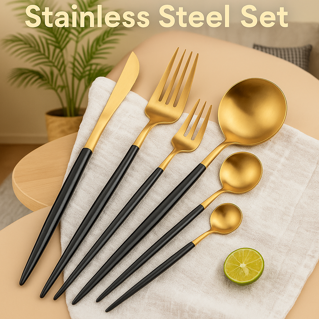 Zyphoraa™ 24-Piece Stainless Steel Set