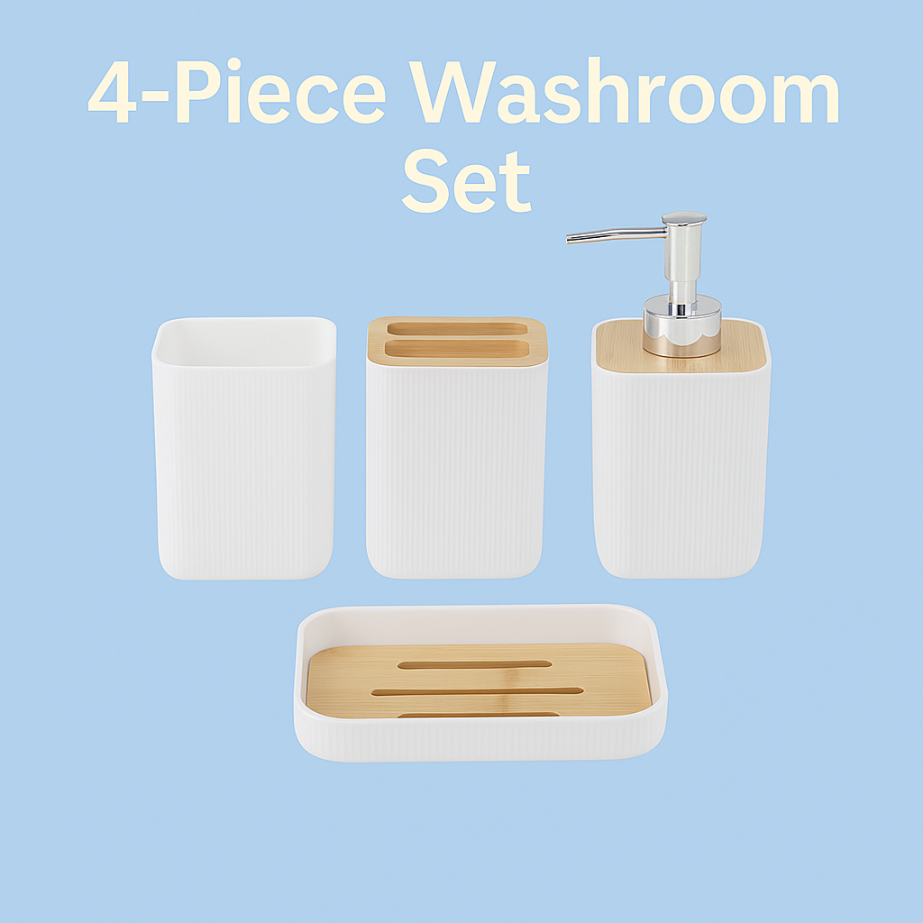 Zyphoraa™ 4-Piece Washroom Set