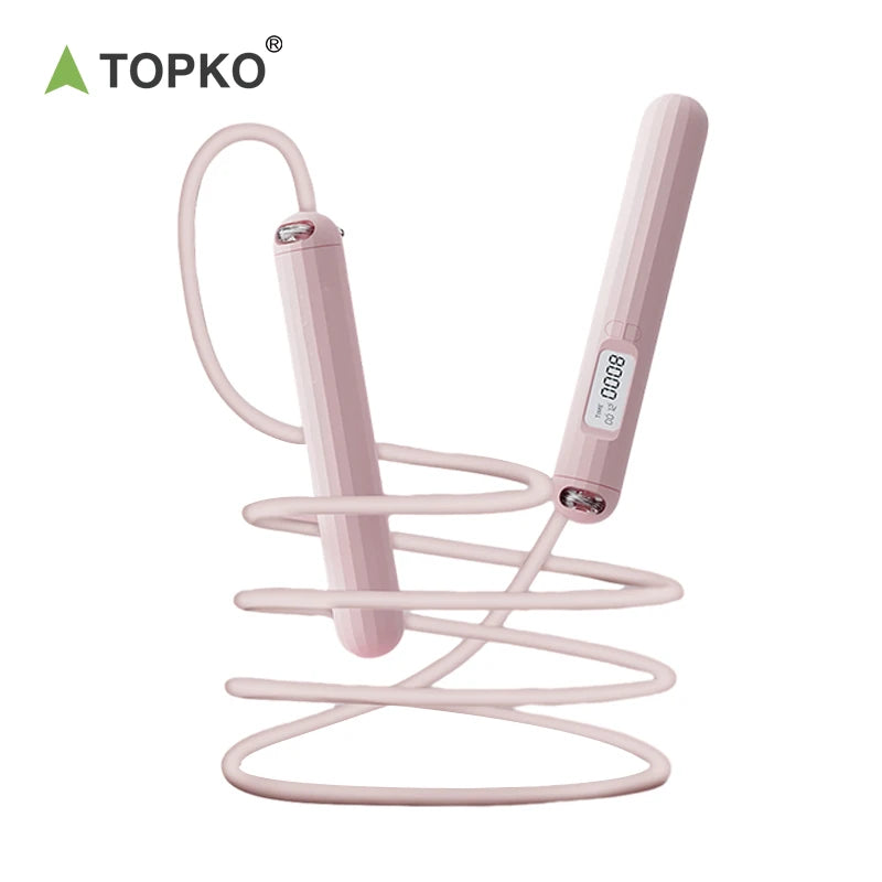 TOPKO Stocked High Quality Weighted PVC Racing Jump Rope Smart Dual-purpose Jump Rope