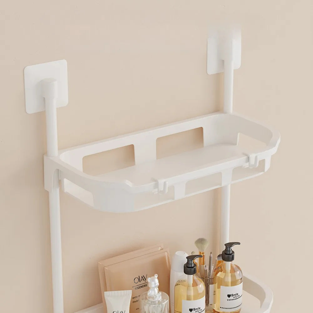 NEW 3-Tier Over The Toilet Rack Standing Plastic Storage Racks Food Storage and Organizing Shelves Vertical Plastic Toilet Stand
