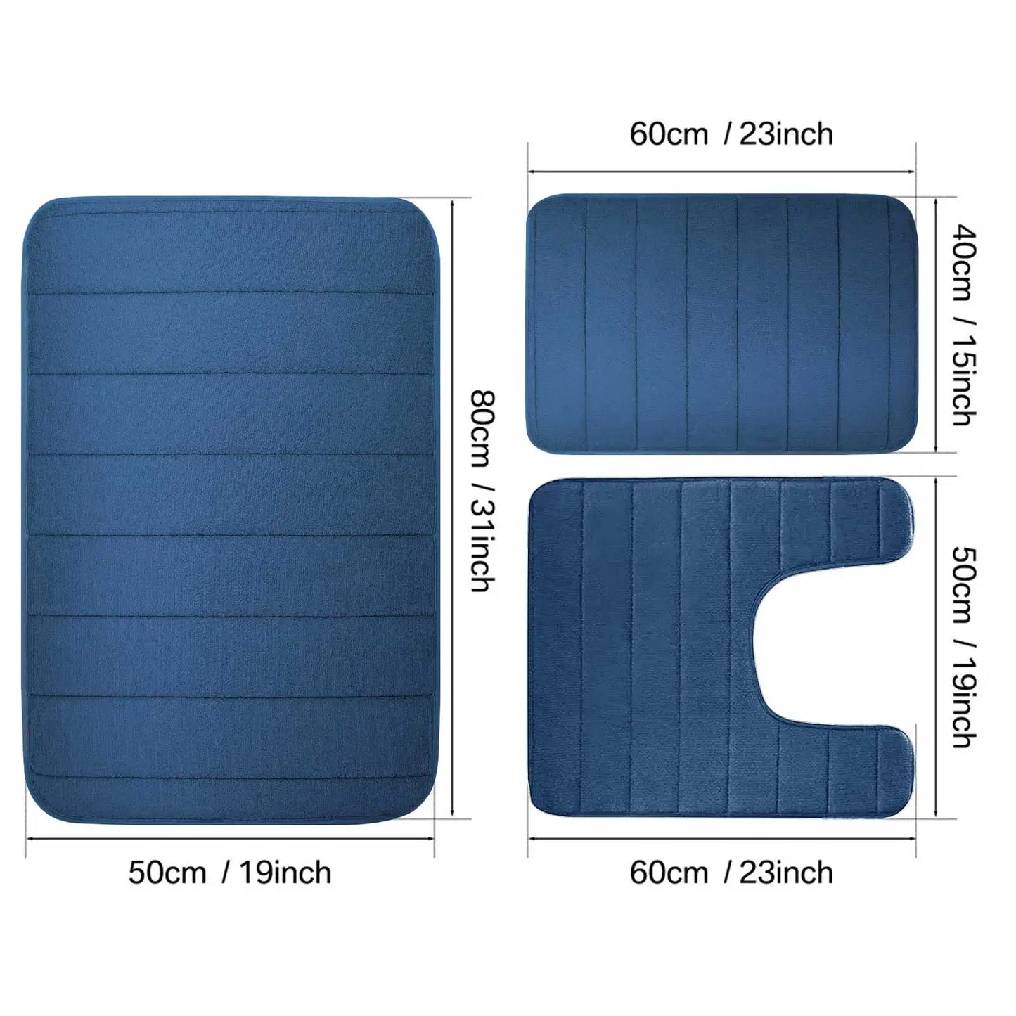 Zyphoraa™ Memory Foam Bath Mat Set
