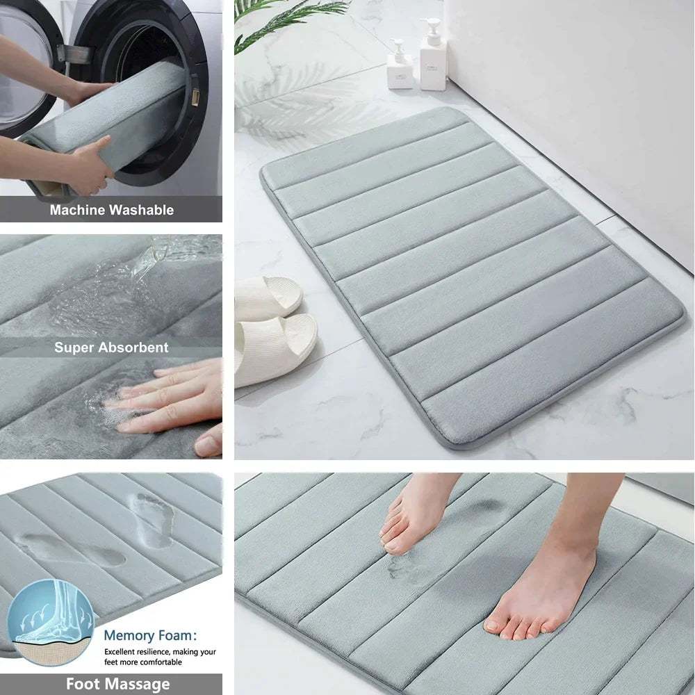 Zyphoraa™ Memory Foam Bath Mat Set