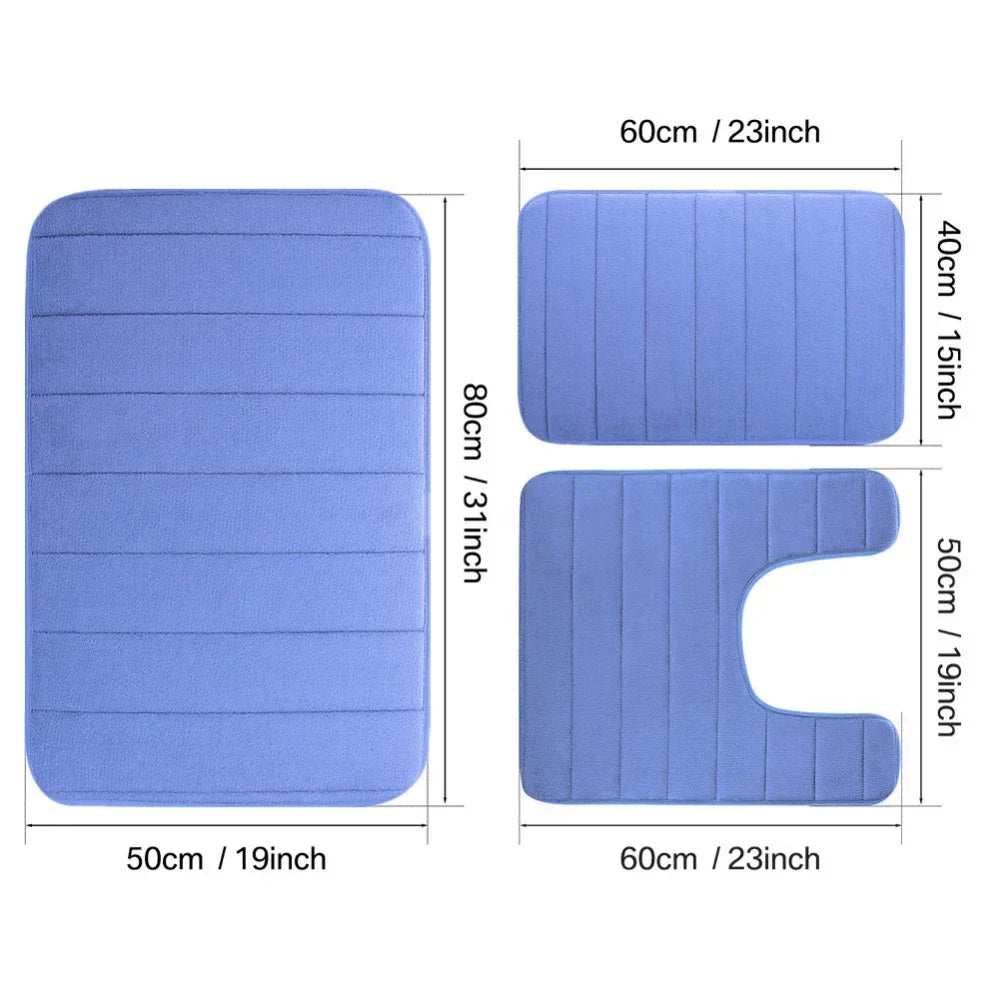 Zyphoraa™ Memory Foam Bath Mat Set
