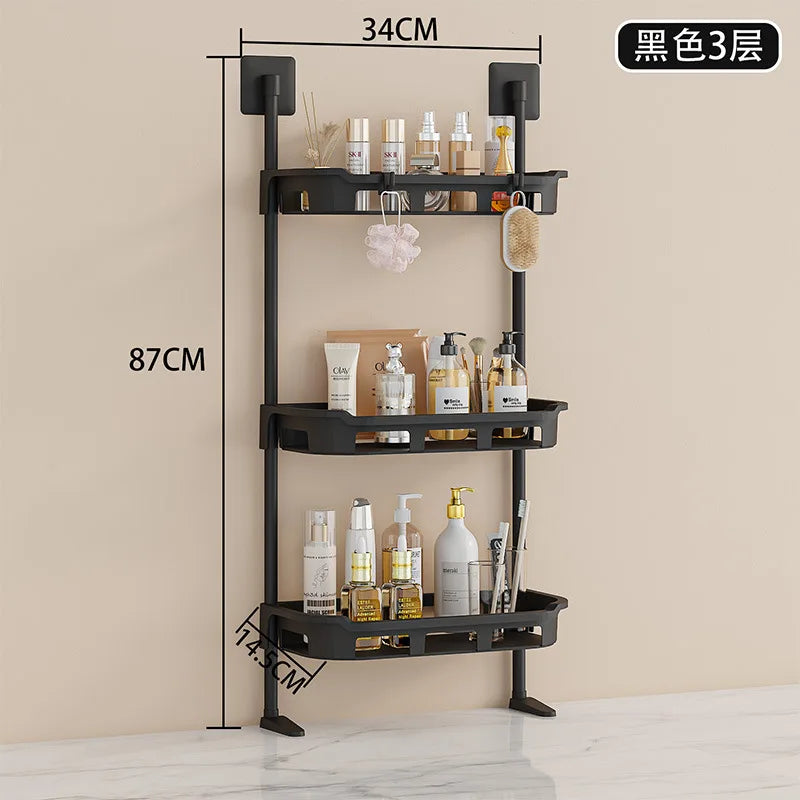 NEW 3-Tier Over The Toilet Rack Standing Plastic Storage Racks Food Storage and Organizing Shelves Vertical Plastic Toilet Stand