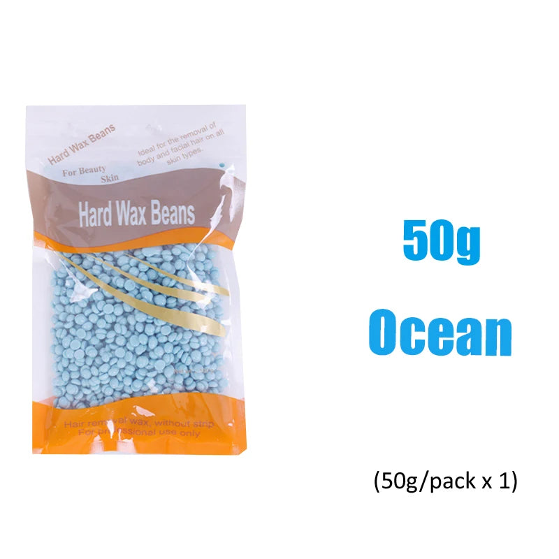 50g Hair Removal Wax Beans Hot Film Depilatory Wax for Whole Body Hair Removal Wax Heater Hot Wax Machine Removal Hot Film Beads