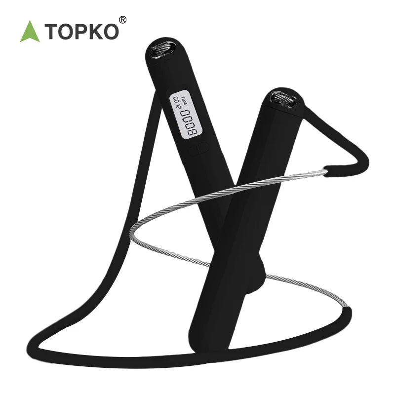 TOPKO Stocked High Quality Weighted PVC Racing Jump Rope Smart Dual-purpose Jump Rope