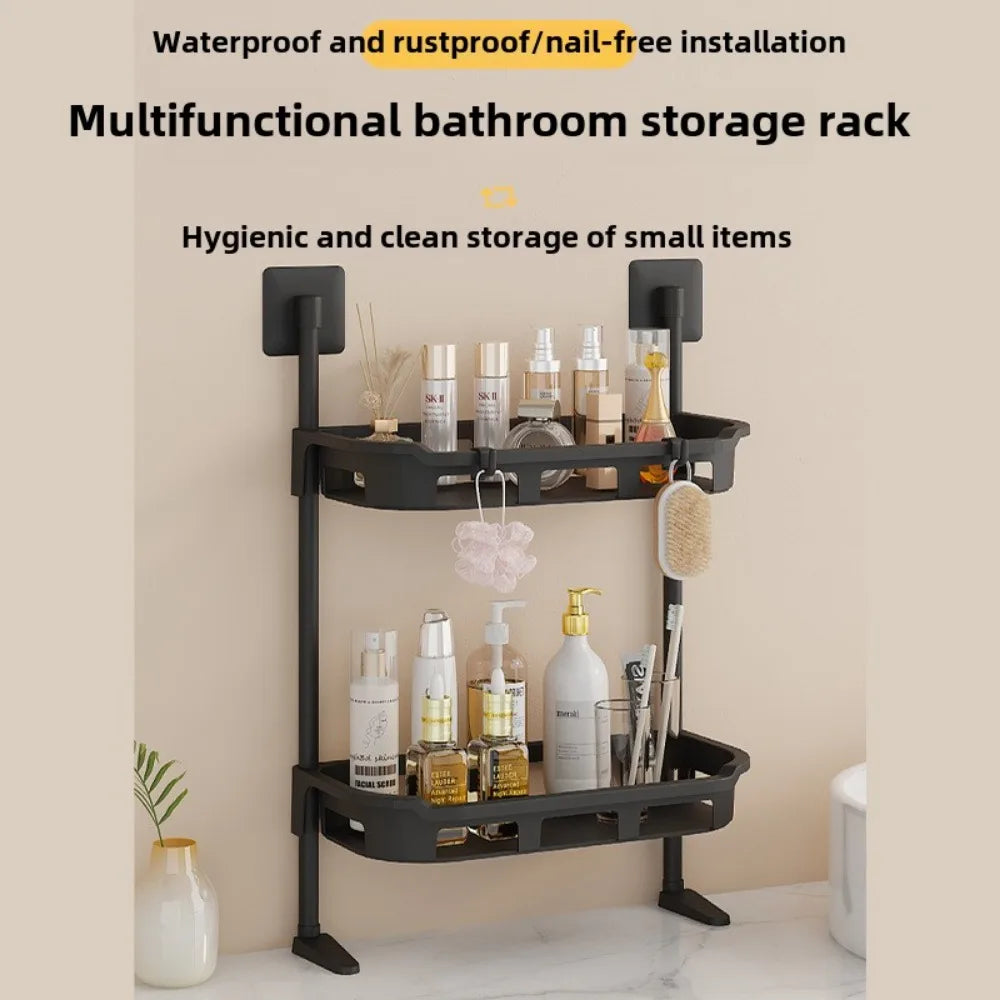 NEW 3-Tier Over The Toilet Rack Standing Plastic Storage Racks Food Storage and Organizing Shelves Vertical Plastic Toilet Stand