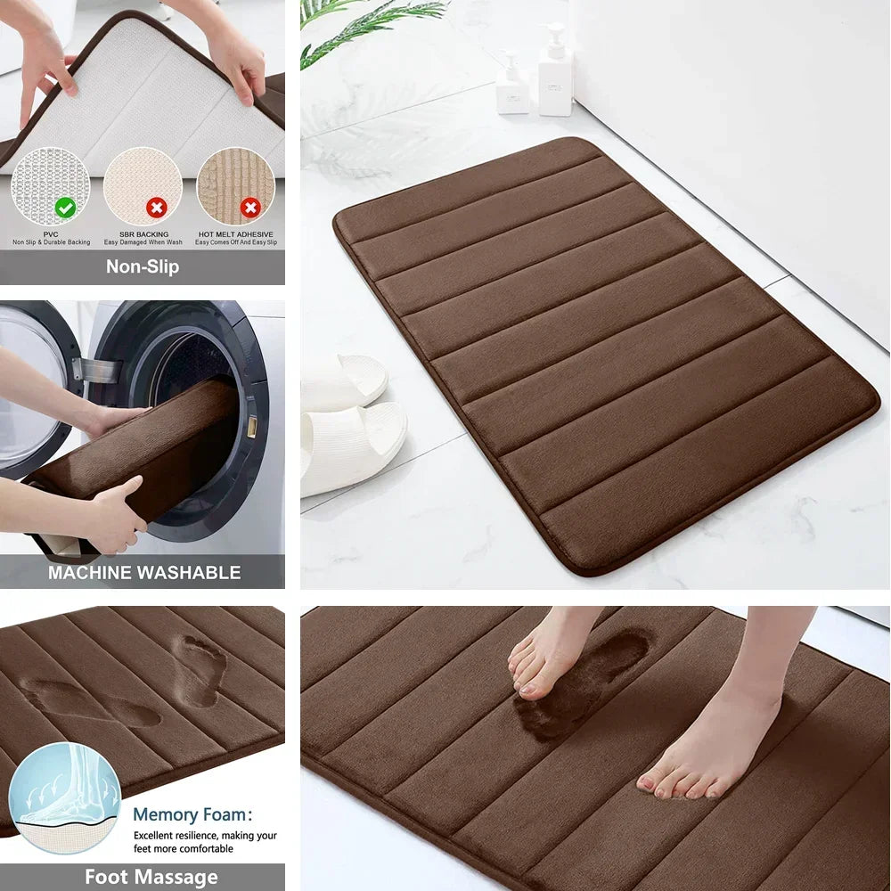 Zyphoraa™ Memory Foam Bath Mat Set