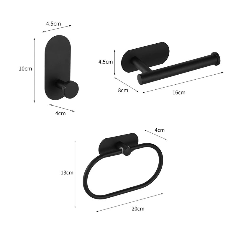 Zyphoraa™ 2-Pack Toilet Roll & Towel Holder Set