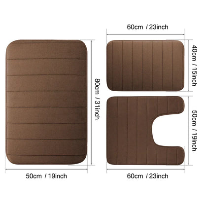 Zyphoraa™ Memory Foam Bath Mat Set