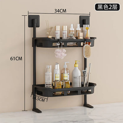 NEW 3-Tier Over The Toilet Rack Standing Plastic Storage Racks Food Storage and Organizing Shelves Vertical Plastic Toilet Stand