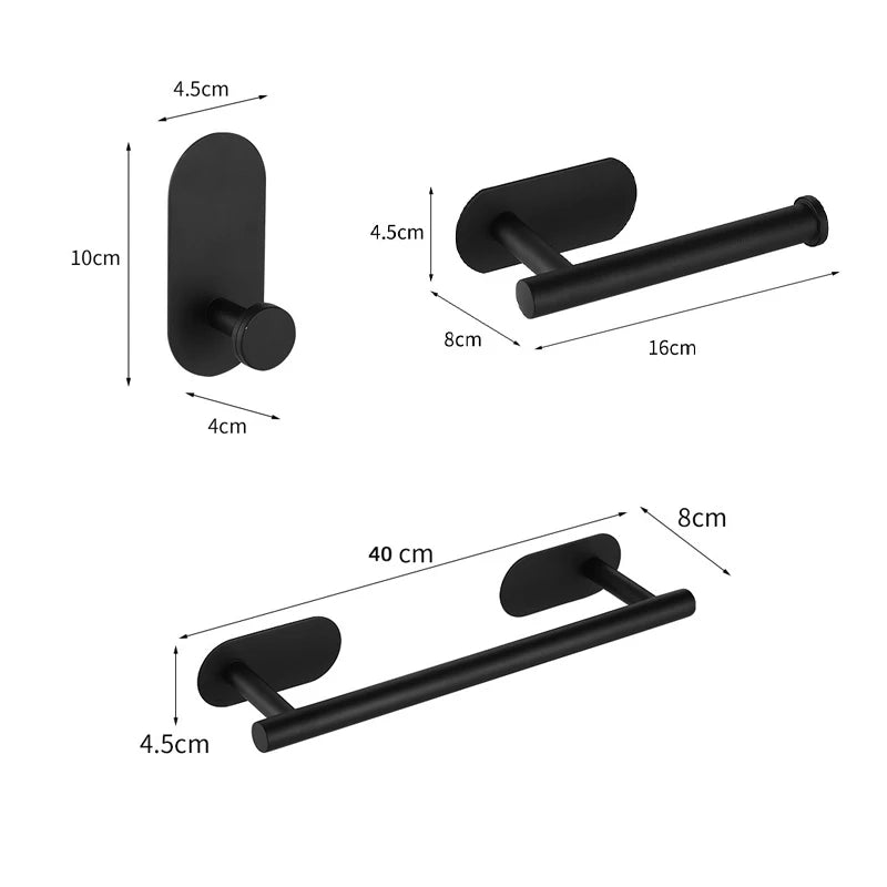 Zyphoraa™ 2-Pack Toilet Roll & Towel Holder Set