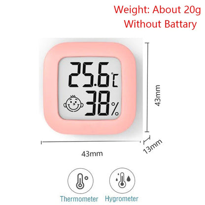 LCD Electronic Digital Temperature Humidity Meter Indoor Outdoor Thermometer Hygrometer Weather Station Clock