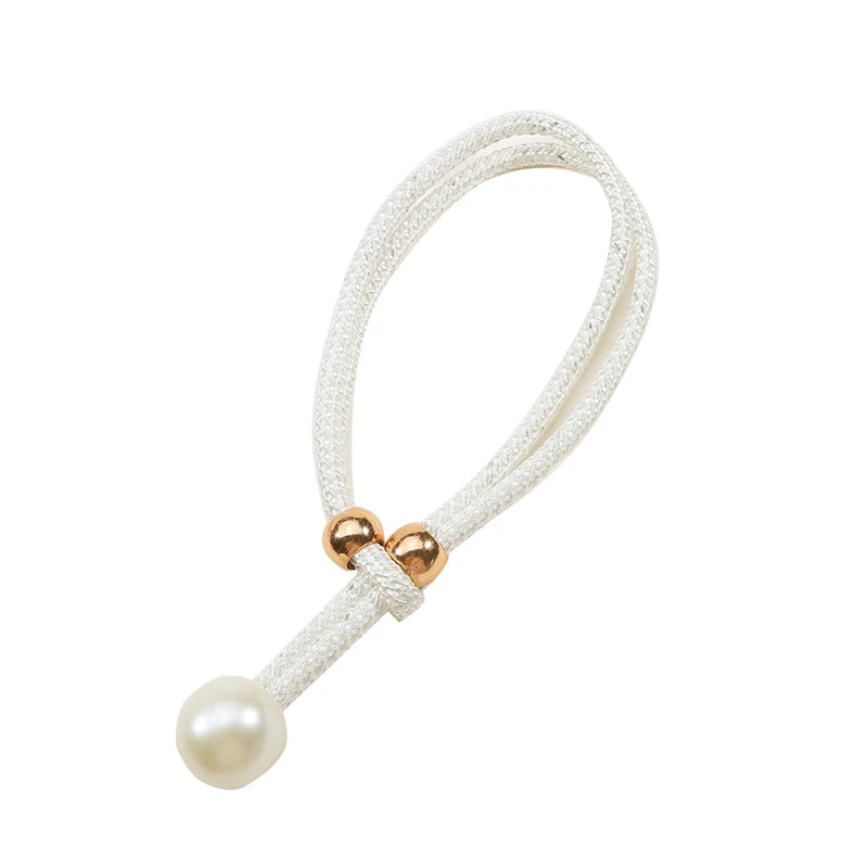 Pearl Curtain Tiebacks, Curtain Pearl Tiebacks, Decorative Fixings, Rope Curtain Tiebacks No Punch Adjustable Pull-outs