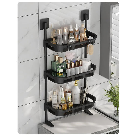 NEW 3-Tier Over The Toilet Rack Standing Plastic Storage Racks Food Storage and Organizing Shelves Vertical Plastic Toilet Stand
