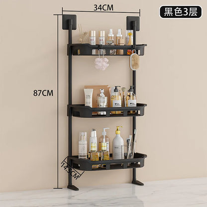 NEW 3-Tier Over The Toilet Rack Standing Plastic Storage Racks Food Storage and Organizing Shelves Vertical Plastic Toilet Stand