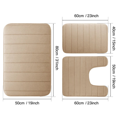 Zyphoraa™ Memory Foam Bath Mat Set